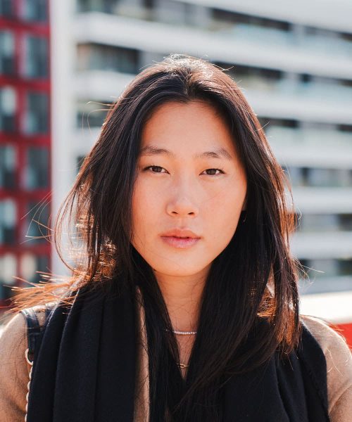 A Woman Talking On A Cell Phone